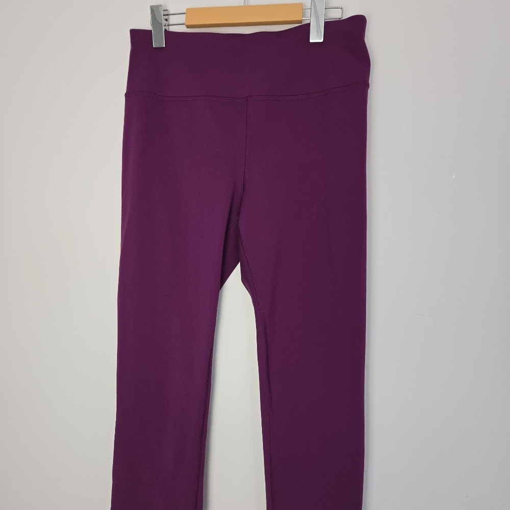 Athletic Works Purple Leggings Stretchy Knit